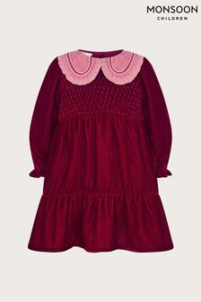 Monsoon burgundy dress cheap