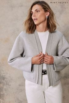 Women s Mint Velvet Grey Coatsandjackets Brandedfashion Next Oman