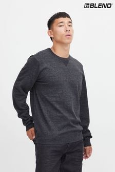 Blend Black Crew Neck Knitted Sweat Jumper (AL2401) | $48