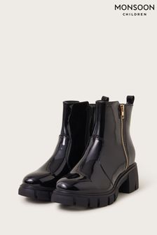 Boots Monsoon Black Plain Footwear Next Oman