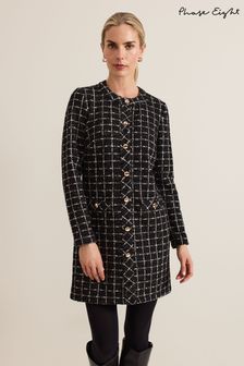 Phase Eight Black Mylee Tweed Dress (AL2777) | ₪ 649