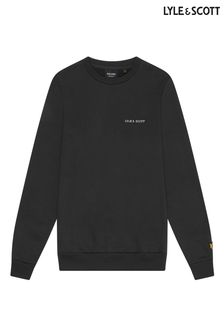 Lyle & Scott Grey 100% Cotton Embroidered Crew Neck Sweatshirt (AL2966) | SGD 135