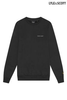 Lyle & Scott Grey 100% Cotton Embroidered Crew Neck Sweatshirt (AL2966) | $120