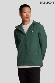 Lyle & Scott Green Zip Through Hooded Jacket (AL3052) | €119