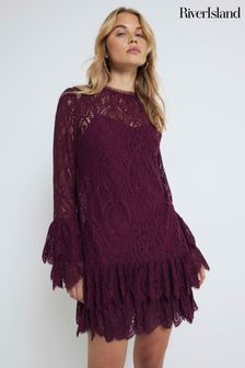 Next red lace dress cheap