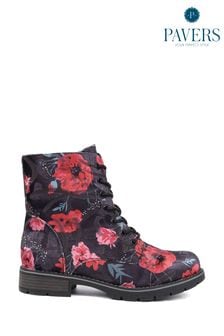 Lace Up Floral Boots Next Luxembourg
