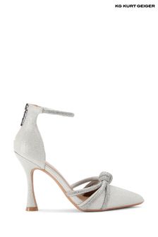 Women s Silver Ankle Strapping Embellished Wedding Next Luxembourg