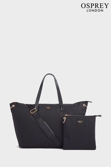 OSPREY LONDON The Wanderer Nylon Black Weekender With Pouch (AL4672) | kr2 000