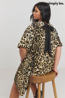 Simply be animal print dress new arrivals