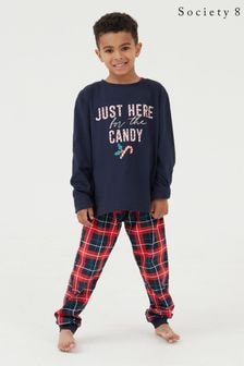 Society 8 Blue Boys Just Here For The Pyjamas (AL5486) | $38