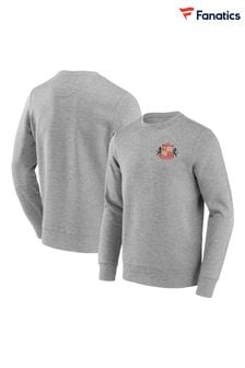 Fanatics Grey Sunderland Small Crest Crew Sweatshirt (AL5976) | OMR22