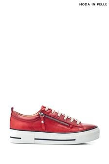 Moda In Pelle Filician Chunky Leather Zip and Lace Up Trainers (AL6183) | €171