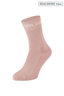 Sealskinz Pink Suffield Solo Merino Socks (AL6623) | ‏60 ‏₪