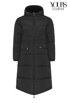 Yours Curve Borg Hooded Midi Padded Coat (AL6948) | 4 635 ₴