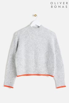 Oliver Bonas Grey Turtle Neck Knitted Jumper (AL8043) | 351 SAR