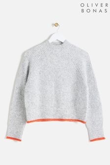 Oliver Bonas Grey Turtle Neck Knitted Jumper (AL8043) | $94