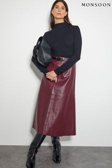 Monsoon red maxi skirt top