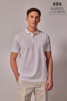 Hawes & Curtis Tipped Mercerised White Polo Shirt (AM1190) | 245 zł