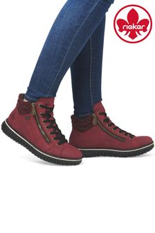 Red casual boots store