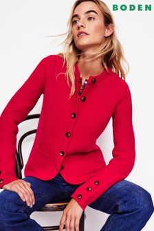 Boden red cardigan 2025