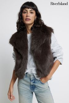 Faux fur gilet next clearance