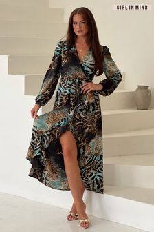 Girl In Mind Pleated V Neck Partywear Dresses Next Luxembourg