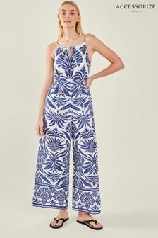 Accessorize Sleeveless 100% Cotton Ornamental Print Jumpsuit (AM4044) | €60