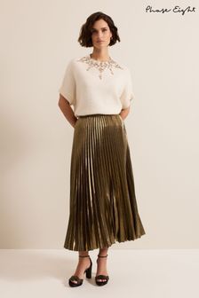 Women s Gold Pleated Skirts Next Ireland