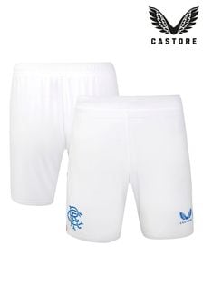 Castore White Kids Glasgow Rangers Home Shorts 2024-25 (AM4407) | $80