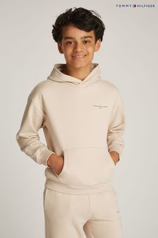 Кремовый - Tommy Hilfiger Unisex Hoodie With Mini Logo (AM4867) | €62