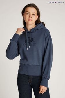 Tommy Hilfiger Blue Regular Fit Varsity Hoodie (AM4959) | $274