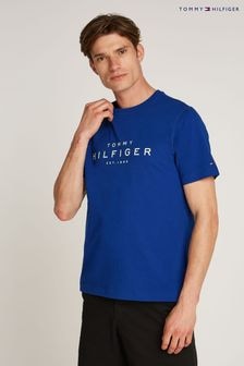 Tommy Hilfiger Blue Big Hilfiger 100% Cotton T-Shirt (AM4968) | $69