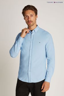 Tommy Hilfiger Blue Slim Performance Pique Oxford Shirt (AM4977) | $154