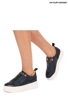 Kurt geiger blue trainers cheap
