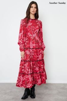 Next red and black dress outlet