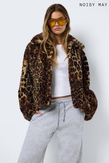 Noisy may petite faux fur padded parka on sale