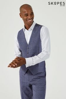 Skopes Tailored Fit Irwin Windowpane Check Suit Waistcoat (AM9213) | NT$2,570