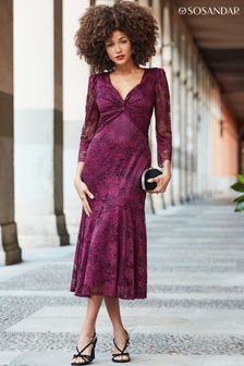 Next red lace dress hotsell