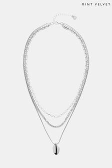 Mint Velvet Silver Pendant Necklaces Next Luxembourg