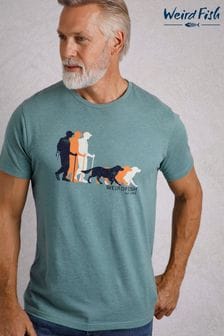 Weird Fish Blue Mens Best Friend Eco Graphic T-Shirt (AN3822) | $48