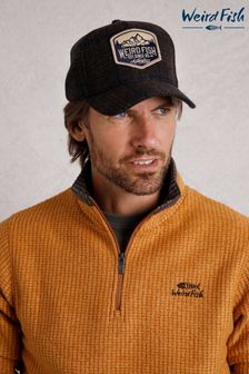 بني - Weird Fish Rosthwaite Flannel Check Cap (AN3838) | ‏159 ر.س‏