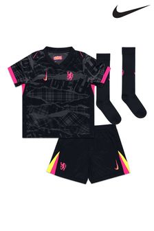 Nike Black Little Kids Palmer Chelsea Third Stadium Kit 2024-25 (AN4238) | kr1 470