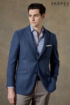 Skopes Blue Tailored Fit Tweed Effect Ingram Jacket (AN6173) | 759 SAR