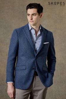 Skopes Blue Tailored Fit Tweed Effect Ingram Jacket (AN6173) | $204