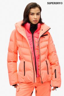 Superdry Pink Ski Luxe Puffer Jacket (AN9611) | $428