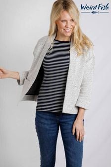 Weird Fish Cream Santosh Cropped Macaroni Cardigan (AP7743) | €107