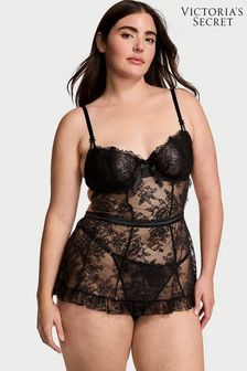 Victoria's Secret Rose Lace Unlined Balcony Apron Bodysuit (AR2190) | kr1 580