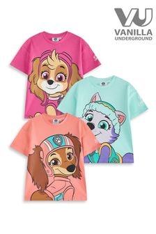 Vanilla Underground Pink Girls Paw Patrol 100% Cotton T-Shirts 3 Pack (AR7166) | $45