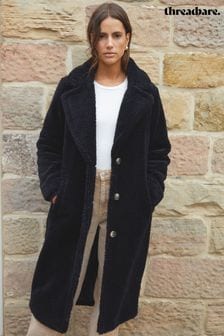 Teddy borg coat black on sale