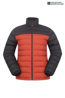 Mountain Warehouse Orange Mens Vista Water Resistant Padded Jacket (AT3559) | $82